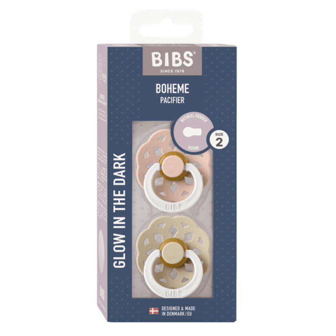 Hovedbilde BIBS Boheme Smokk 2-pk, Blush GLOW/Vanilla GLOW