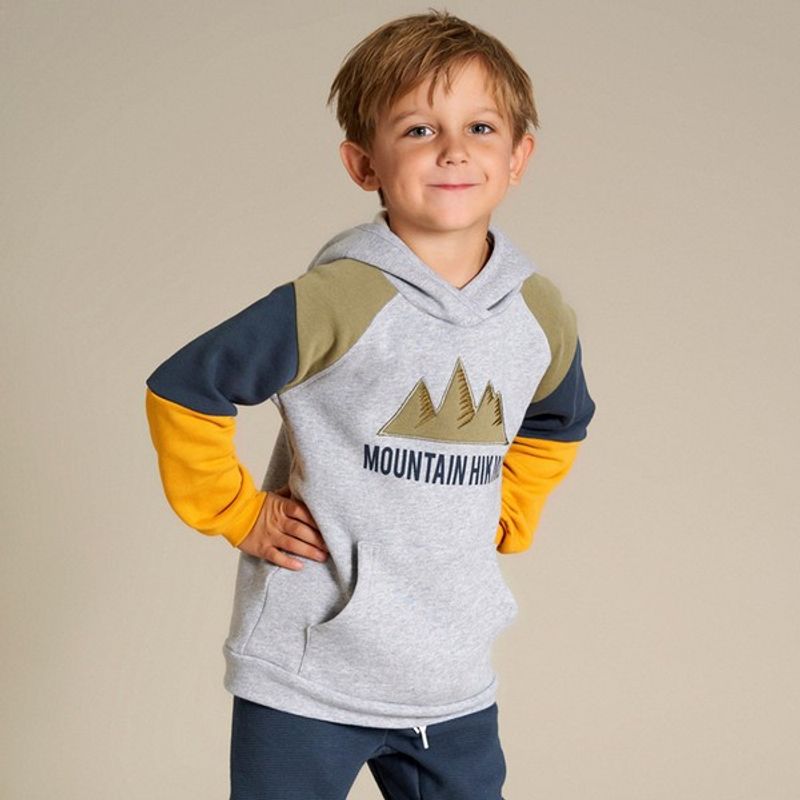 FRED`S WORLD HIKING HOODIE, Pale greymarl