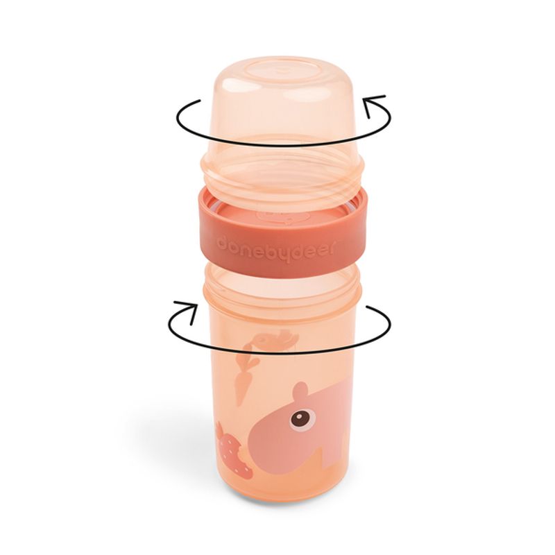Done By Deer To go 2-way snack container L Ozzo