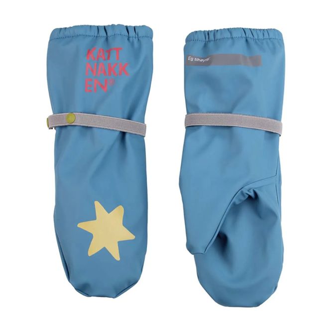 Hovedbilde KATTNAKKEN Superhelt Regnvotter, Superblå