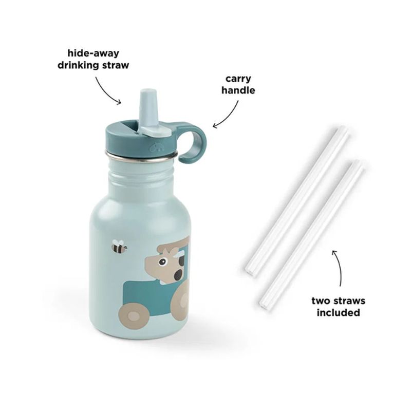 Done By Deer Flaske Rustfritt Stål Tiny farm Blå