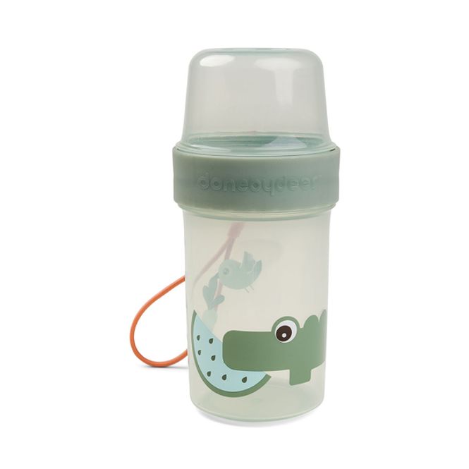 Hovedbilde Done By Deer To go 2-way snack container L Croco