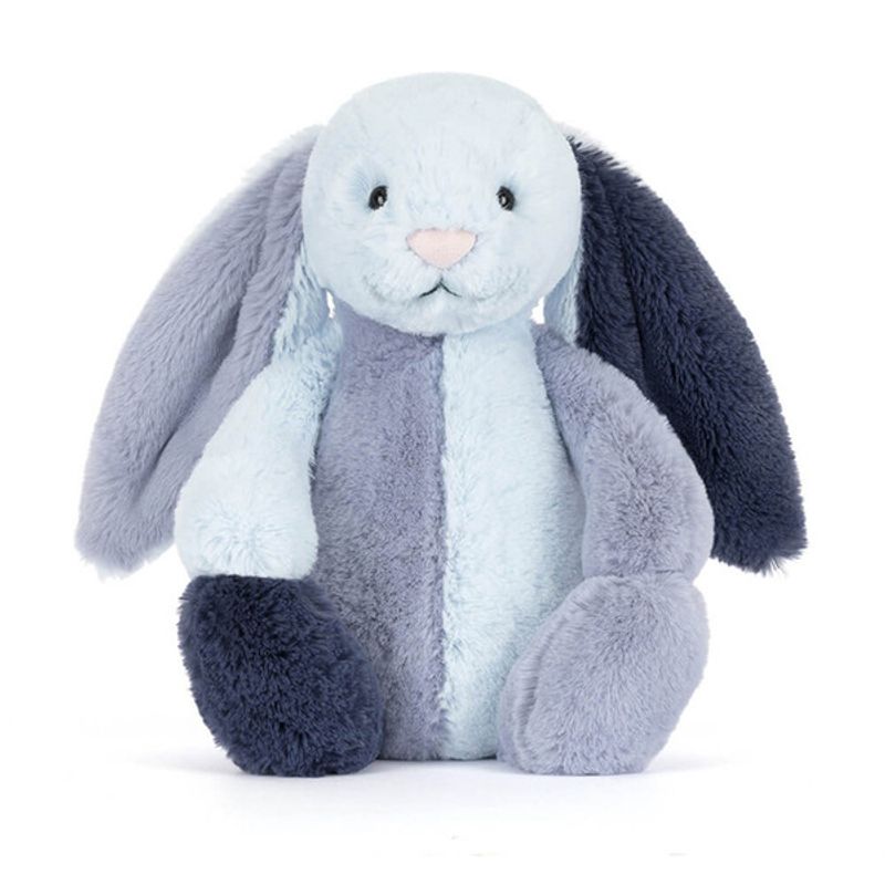 Jellycat Bashful Patchwork Blue Puddlesea Bunny
