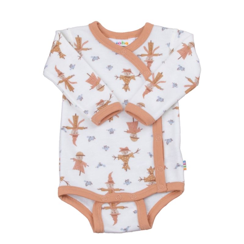 JOHA SCARECROW BODY Fold-Over I ULL/BAMBUS, Off White/ Peach