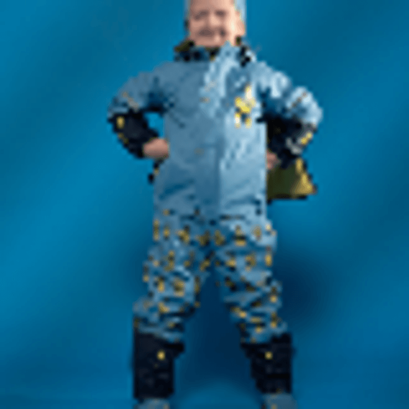 KATTNAKKEN Plask Regnsett Superhelt, Superblå