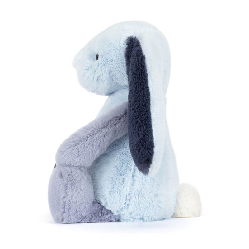 Jellycat Bashful Patchwork Blue Puddlesea Bunny