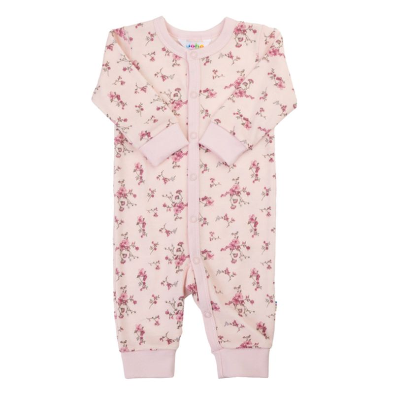 JOHA FLORA HELDRESS I ULL/BAMBUS, Lyserød