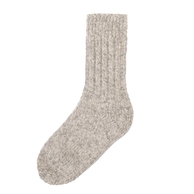 Hovedbilde JOHA Rib Terrysokker i Ull, Grey Melange